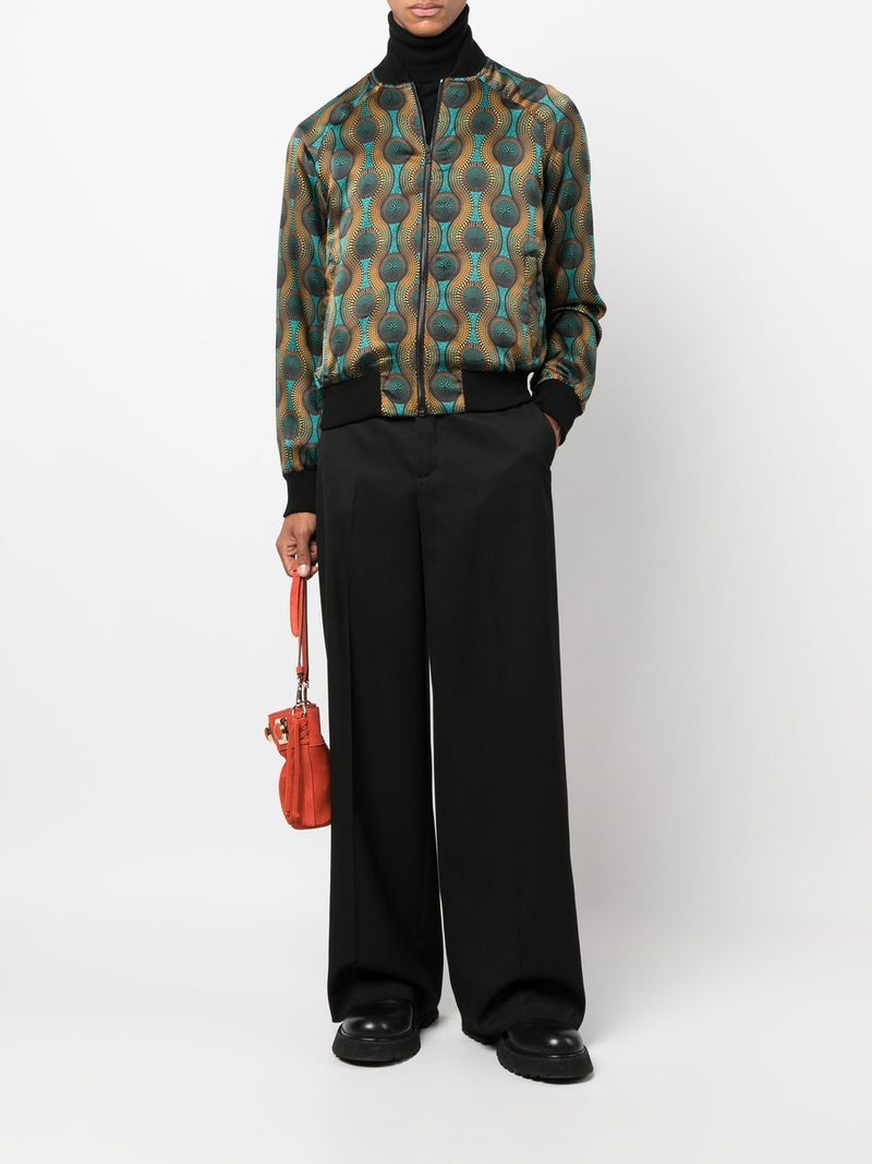 Ozwald Boateng Ozwald Boateng Printed silk bomber jacket