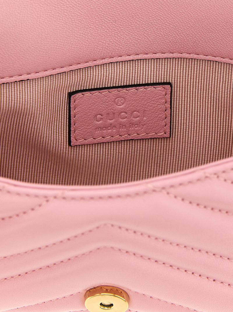 Gucci Gg Marmont Chevron Crossbody Bag
