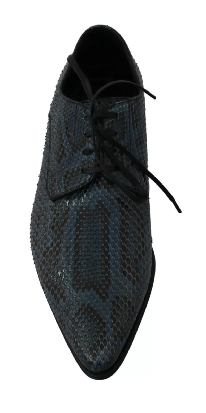 Chaussures en cuir de python bleu Dolce & Gabbana