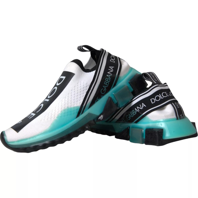 Baskets slip-on Sorrento noires, blanches et bleues Dolce & Gabbana
