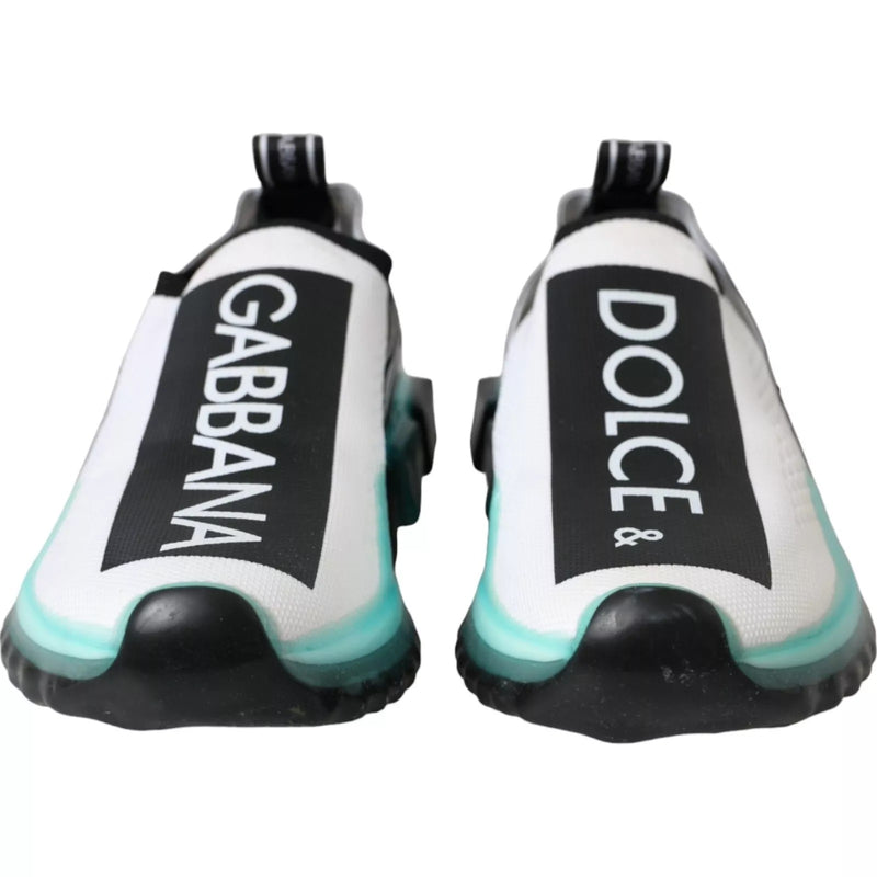 Baskets slip-on Sorrento noires, blanches et bleues Dolce & Gabbana