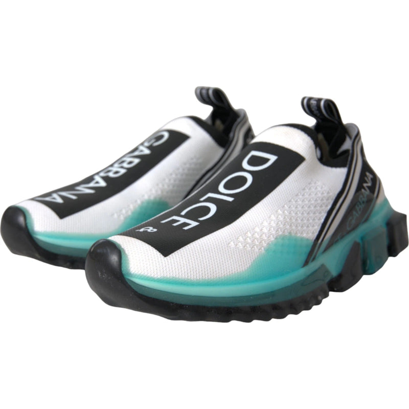 Baskets slip-on Sorrento noires, blanches et bleues Dolce & Gabbana