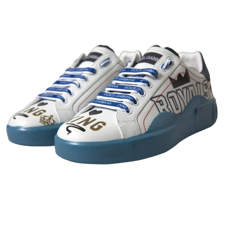 Zapatillas Melt Portofino estampadas azules y blancas de Dolce & Gabbana