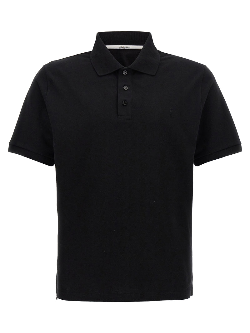 Saint Laurent Logo Embroidery Polo Shirt | Urbalenti™ NYC