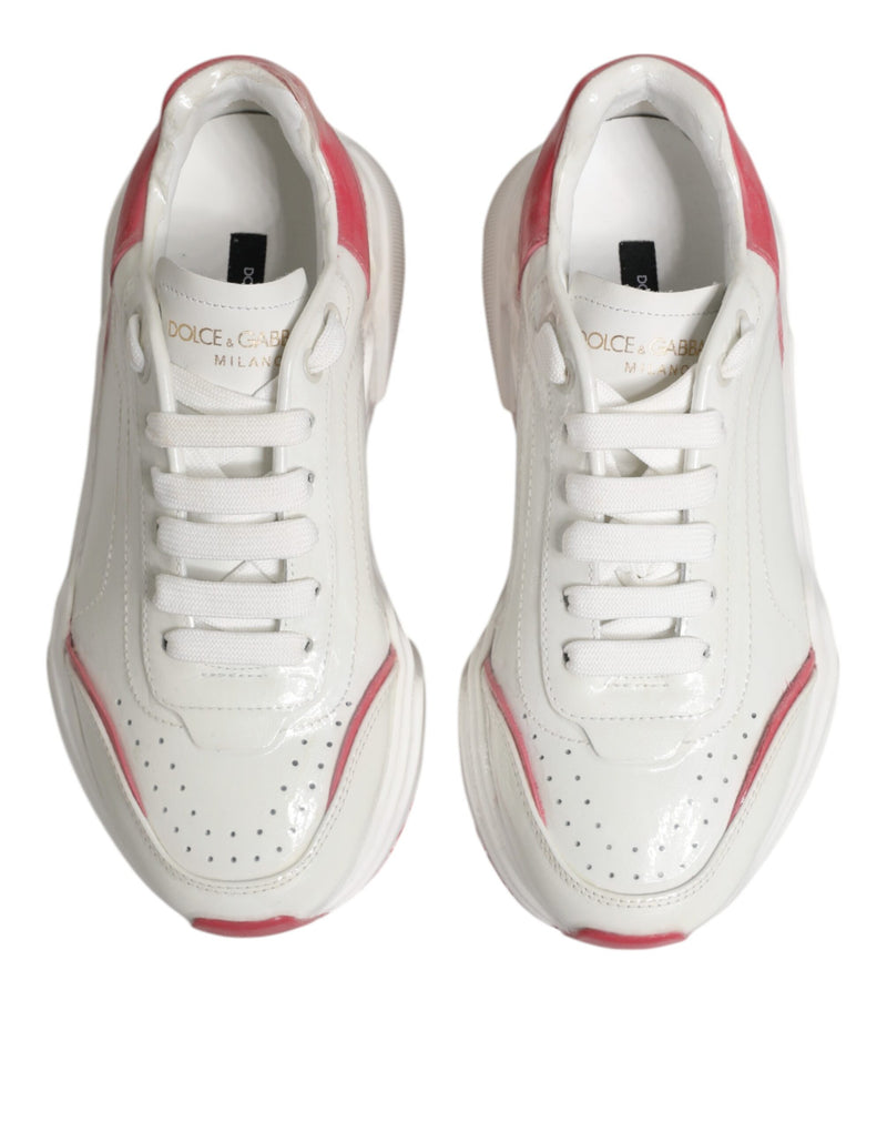 Sneakers basse Daymaster bianche e rosa Dolce & Gabbana