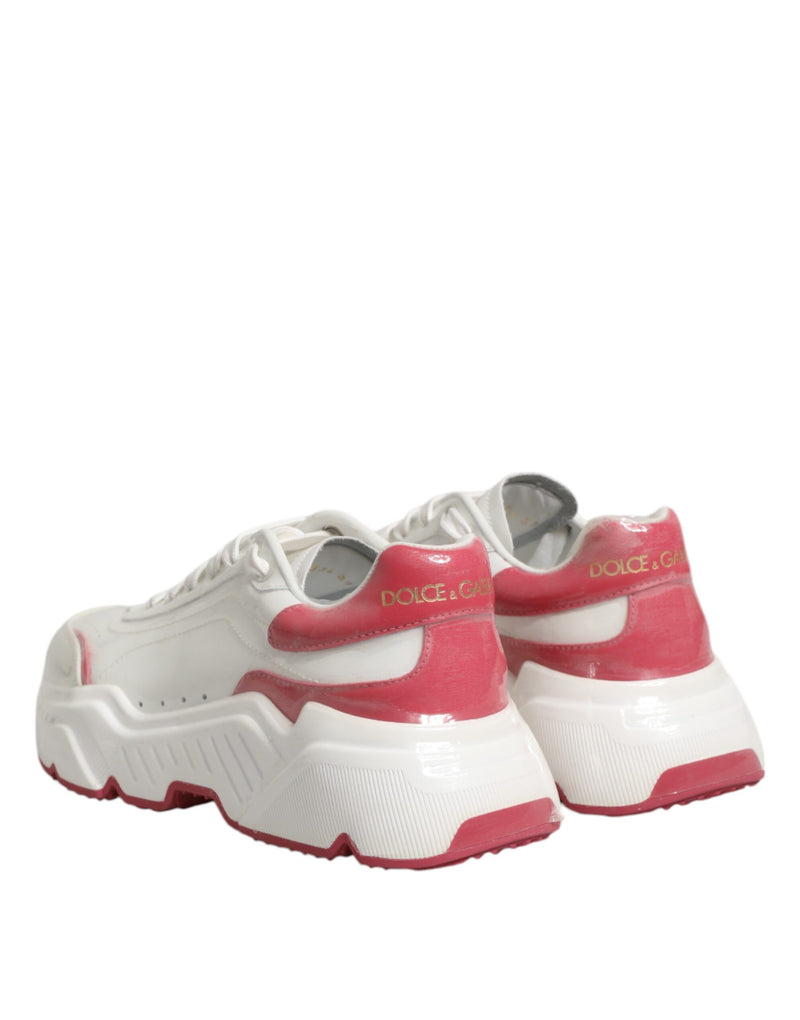 Sneakers basse Daymaster bianche e rosa Dolce & Gabbana