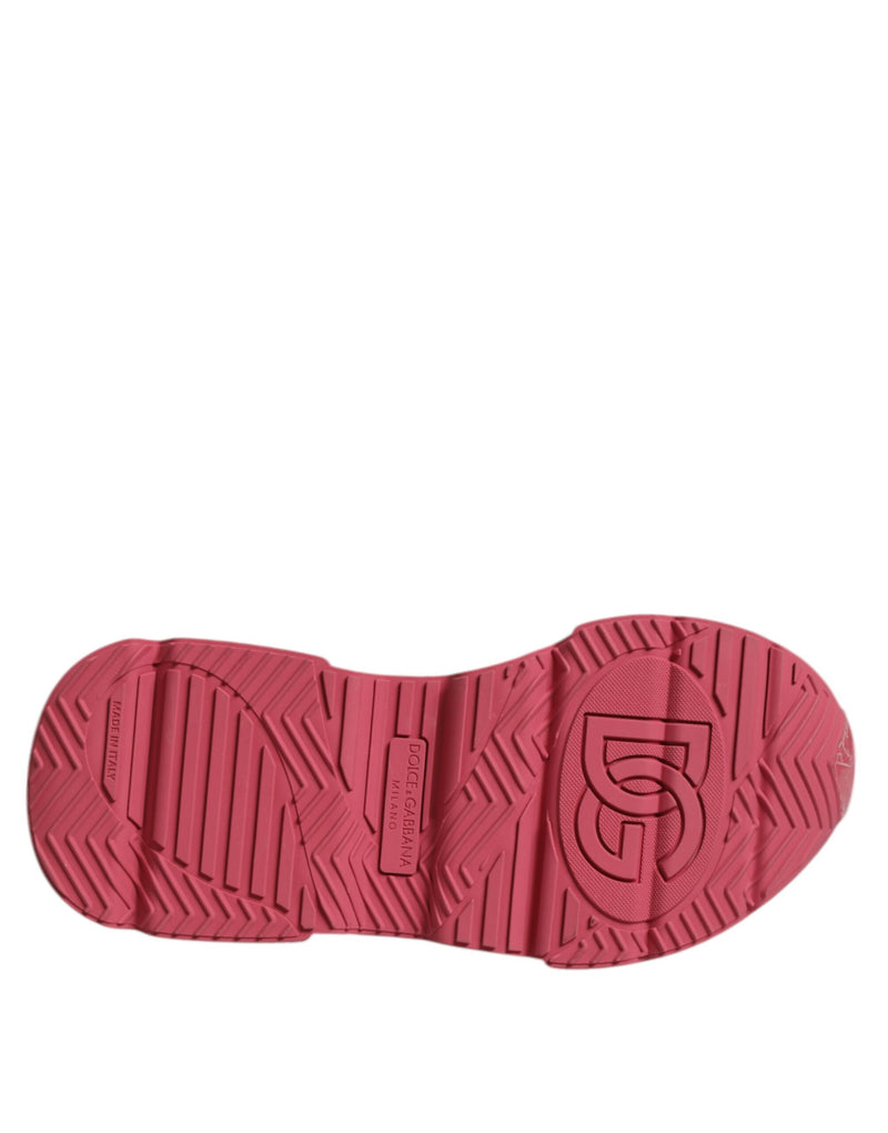 Sneakers basse Daymaster bianche e rosa Dolce & Gabbana