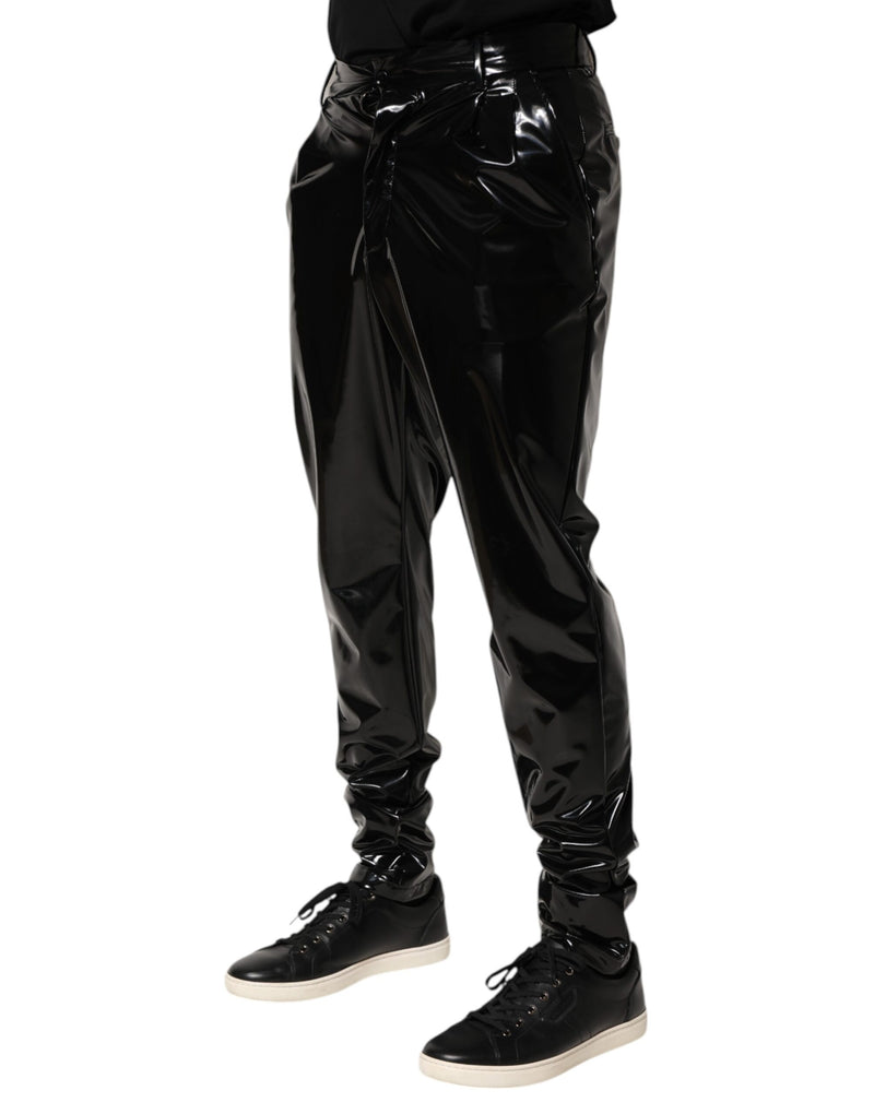 Pantalones Dolce & Gabbana negros de poliéster, tiro medio, para hombre