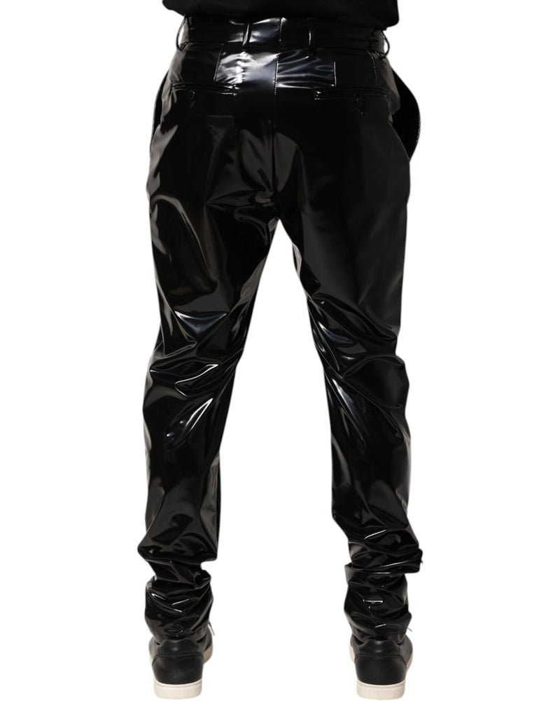 Pantalones Dolce & Gabbana negros de poliéster, tiro medio, para hombre