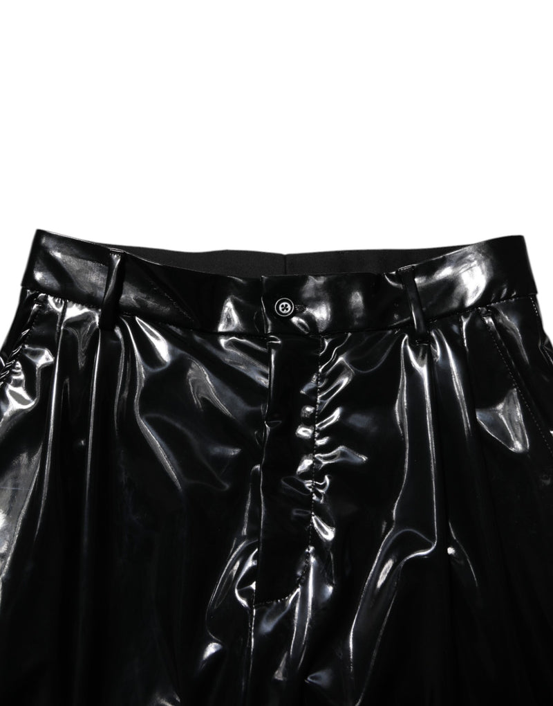 Pantalones Dolce & Gabbana negros de poliéster, tiro medio, para hombre