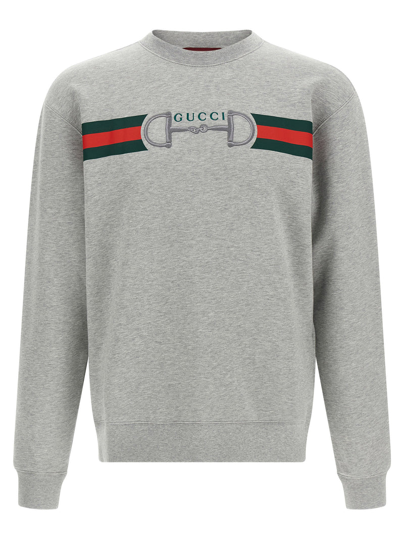 Gucci Gucci Web Ribbon And Horsebit Sweatshirt