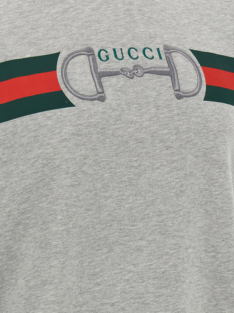 Gucci Gucci Web Ribbon And Horsebit Sweatshirt