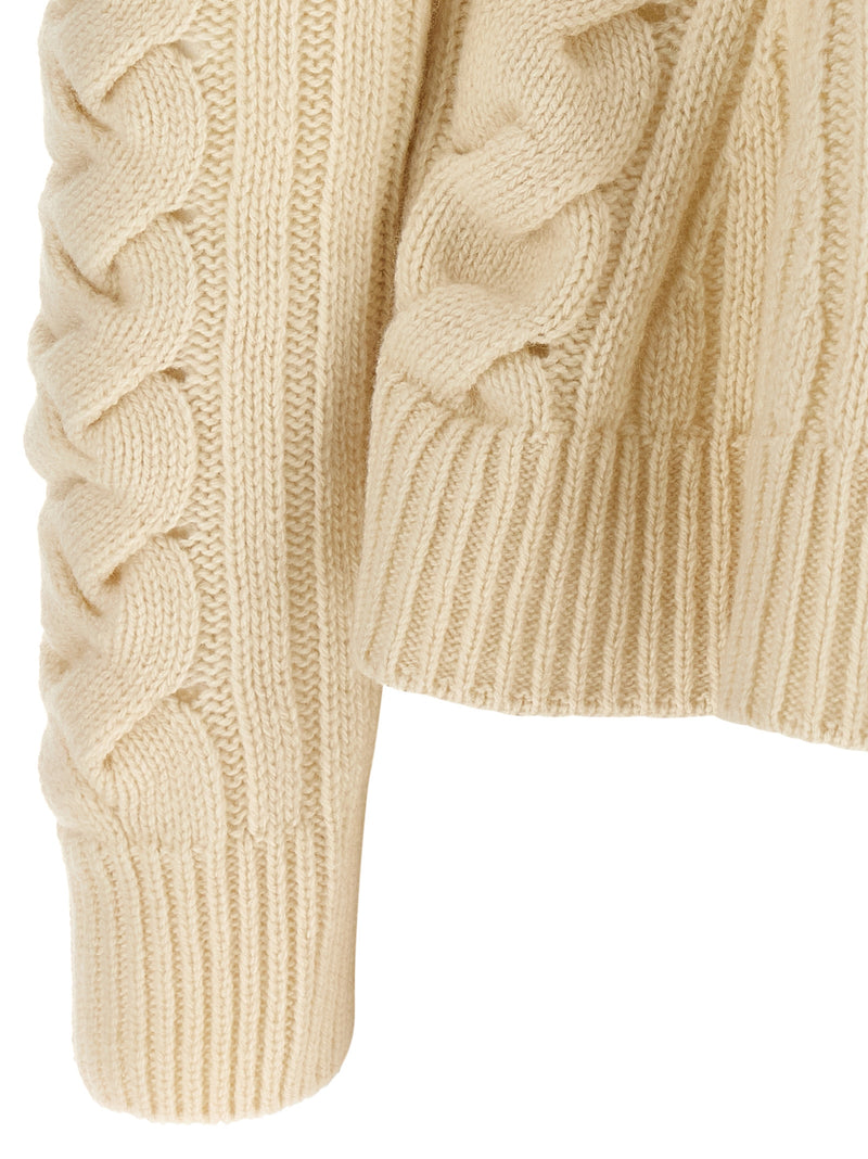 Alexander McQueen Alexander McQueen Peplum Cable Sweater