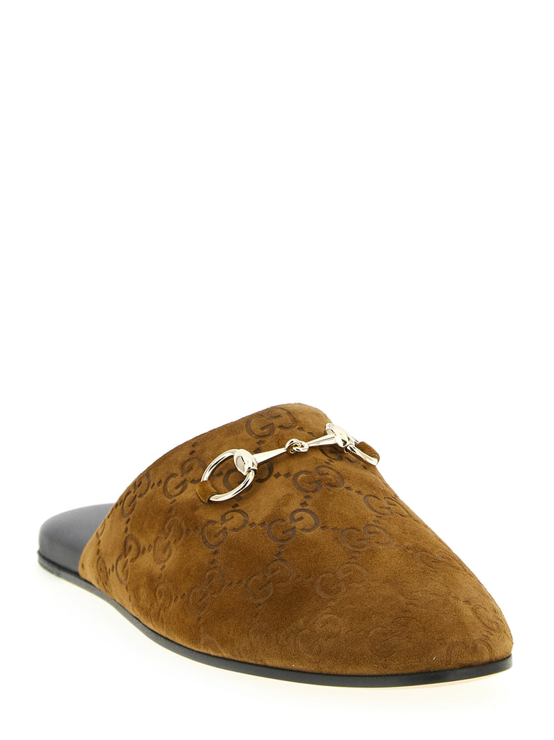Gucci Gucci Gg Suede Mules
