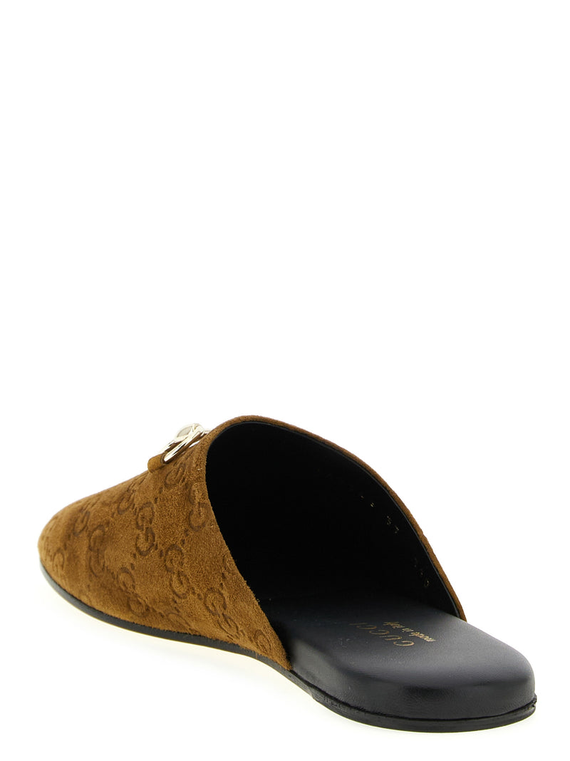 Gucci Gucci Gg Suede Mules