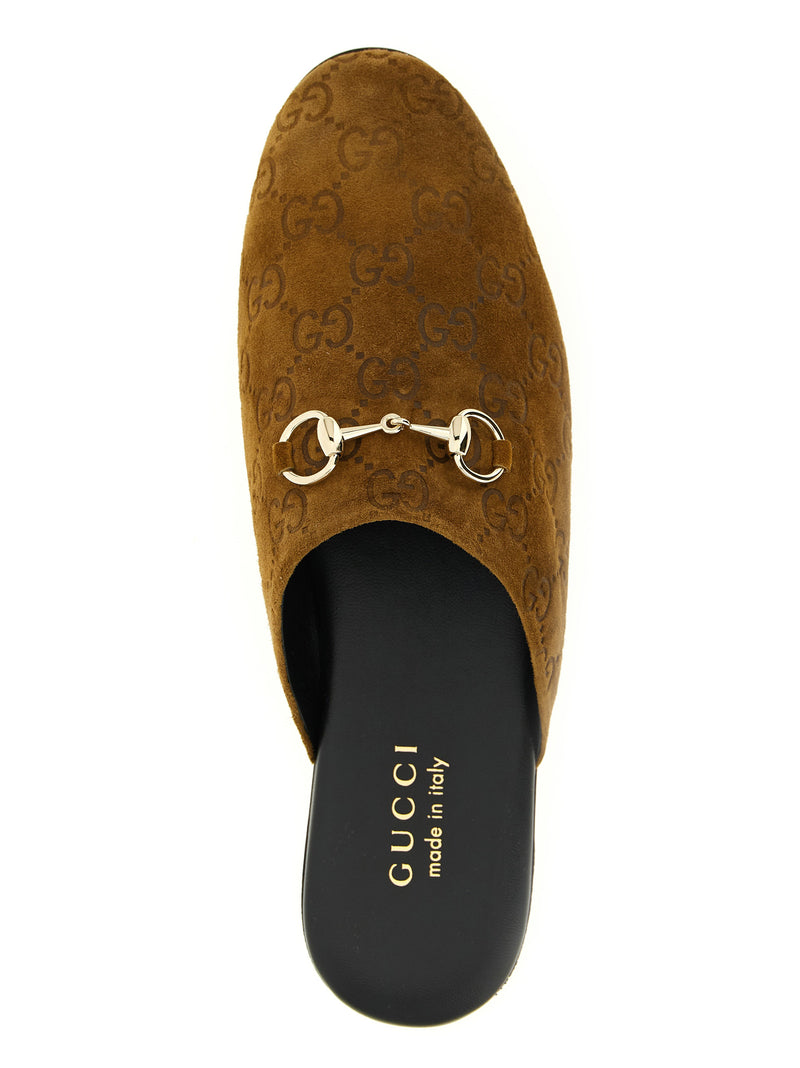 Gucci Gucci Gg Suede Mules