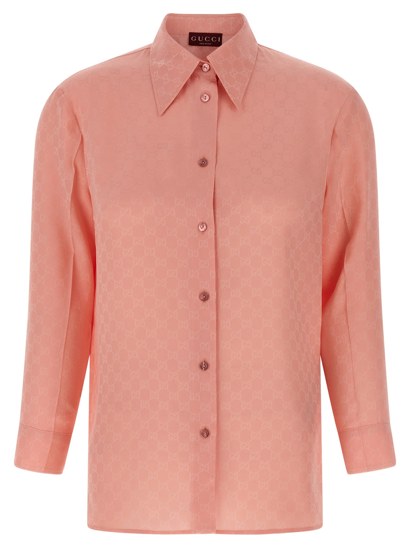 Gucci Gg Silk Shirt | Urbalenti™ NYC