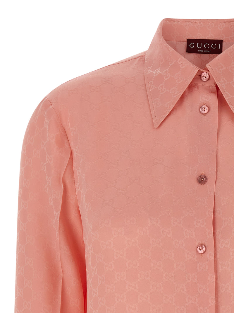 Gucci Gg Silk Shirt | Urbalenti™ NYC
