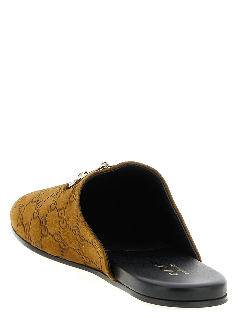 Gucci Sabot Suede Horsebit | Urbalenti™ NYC