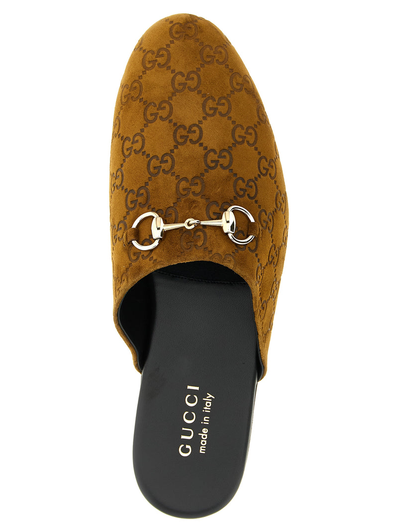 Gucci Sabot Suede Horsebit | Urbalenti™ NYC