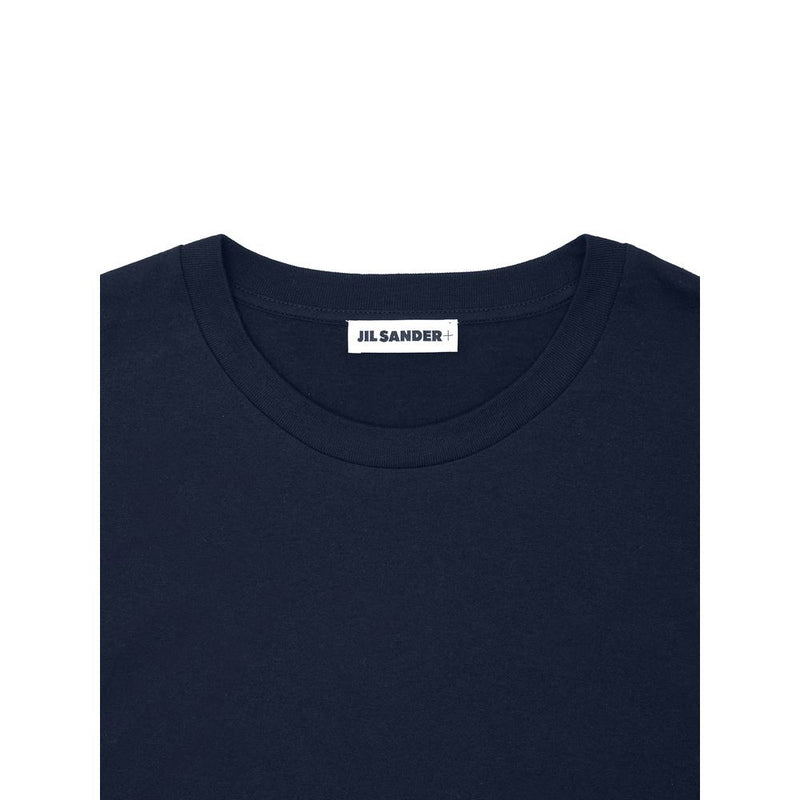 Jil Sander Blue Cotton T-Shirt