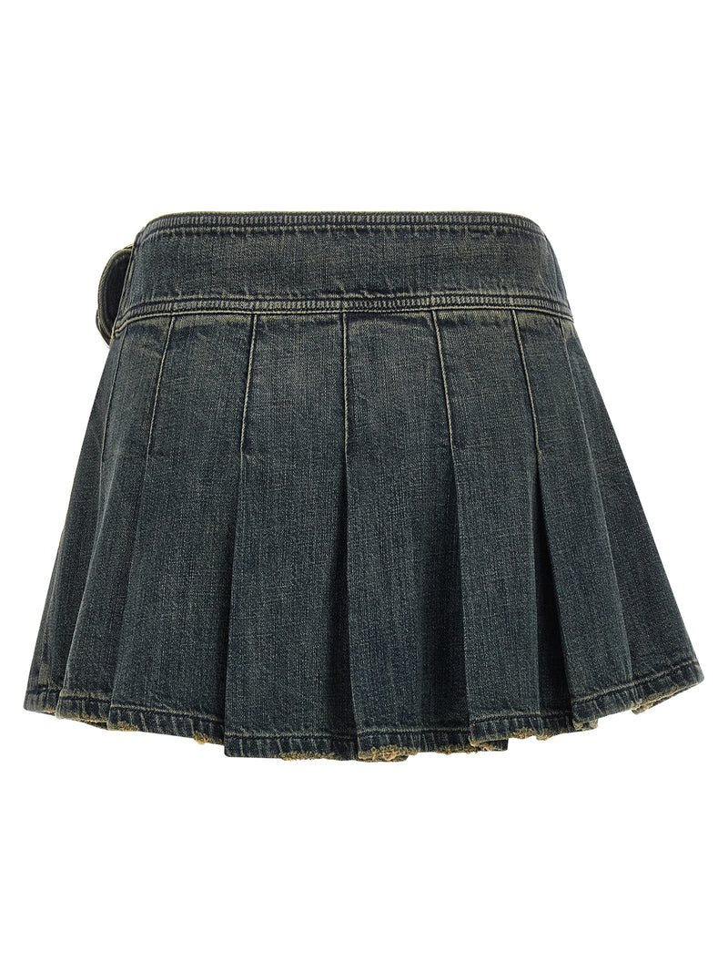 Balenciaga Balenciaga Buckle Pleated Skirt