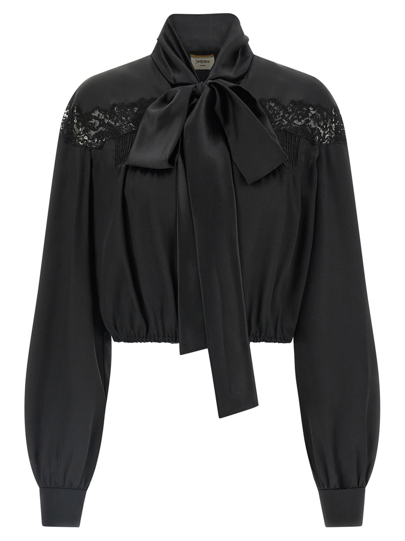 Saint Laurent Saint Laurent Lace Silk Shirt
