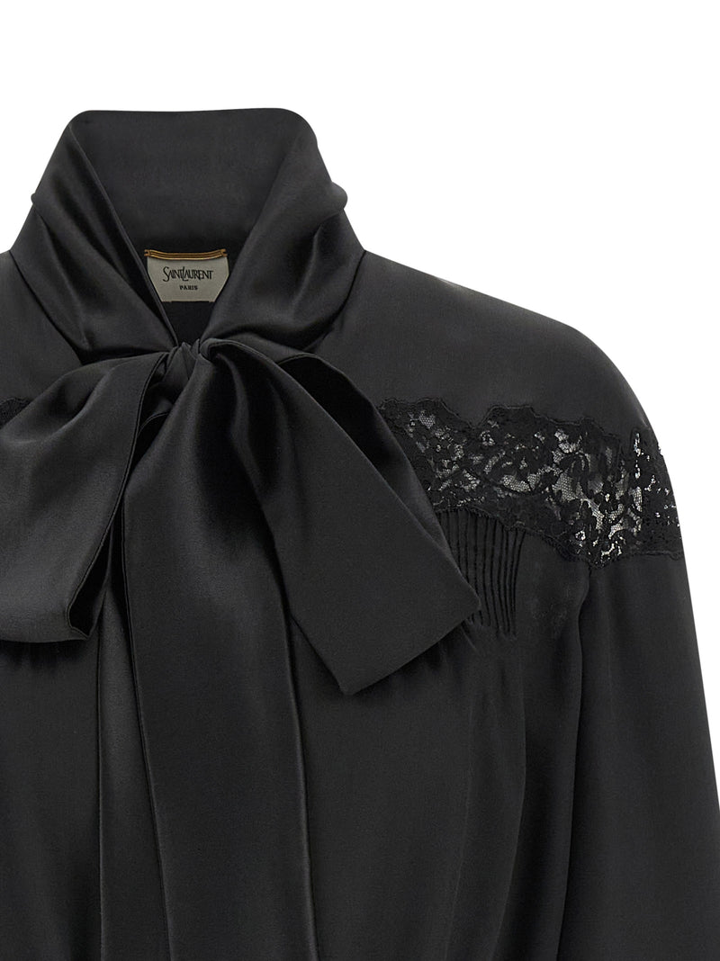 Saint Laurent Saint Laurent Lace Silk Shirt