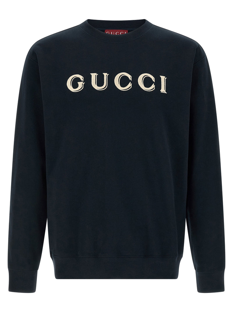 Gucci Gucci Logo Embroidery Sweatshirt