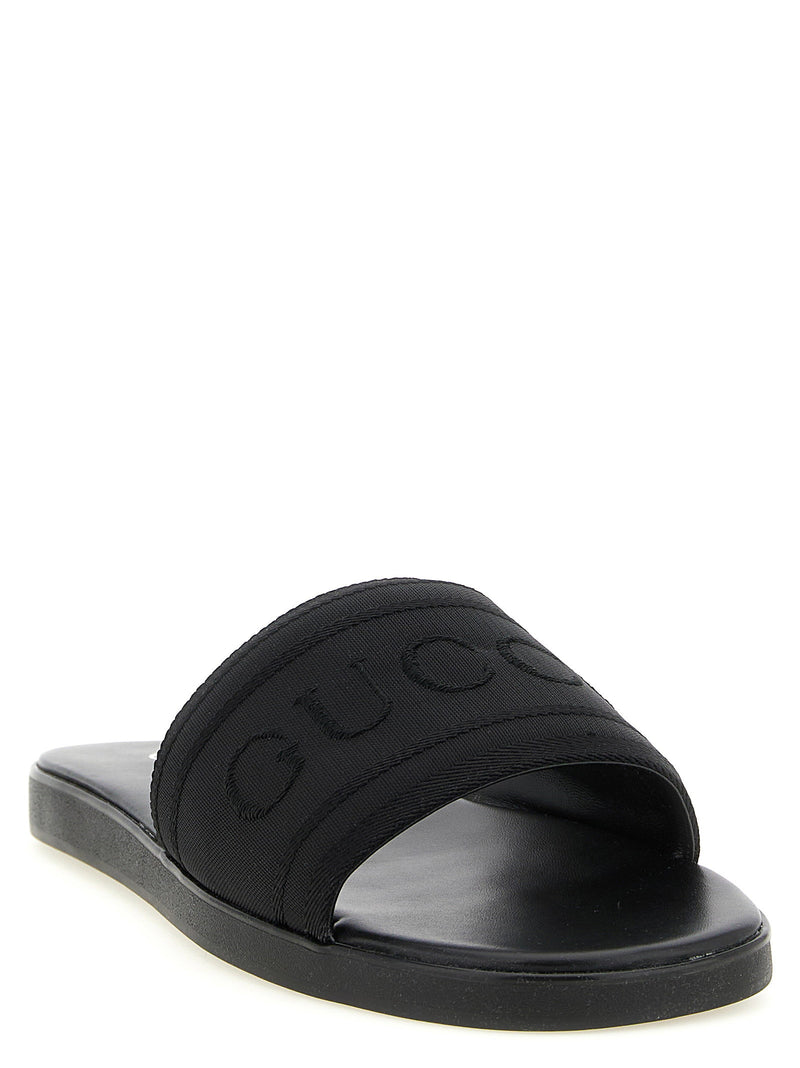 Gucci Gucci Jacquard Logo Slides