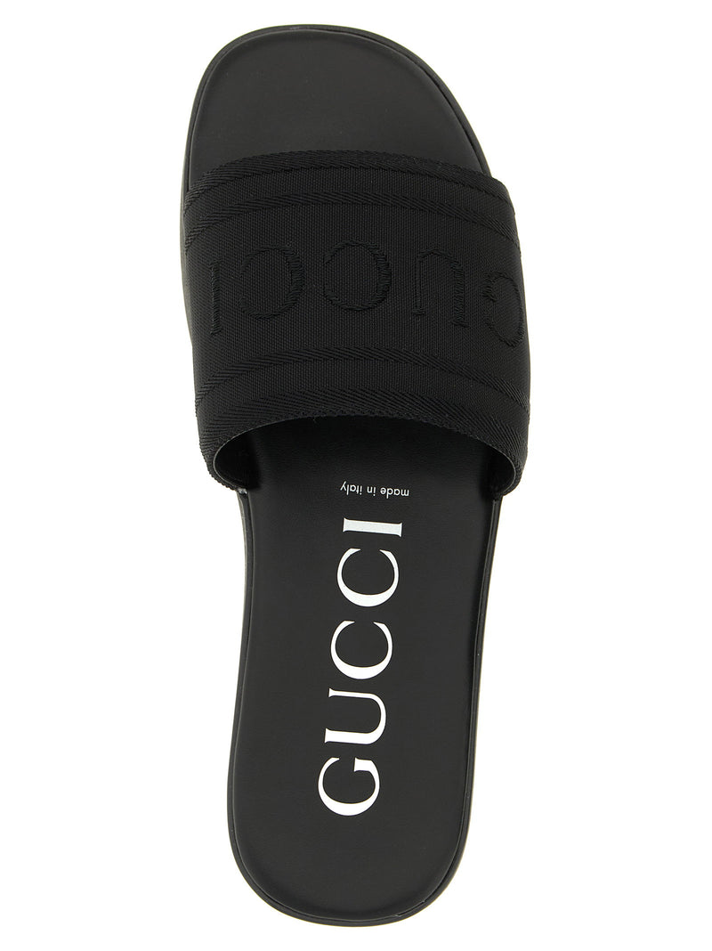 Gucci Gucci Jacquard Logo Slides