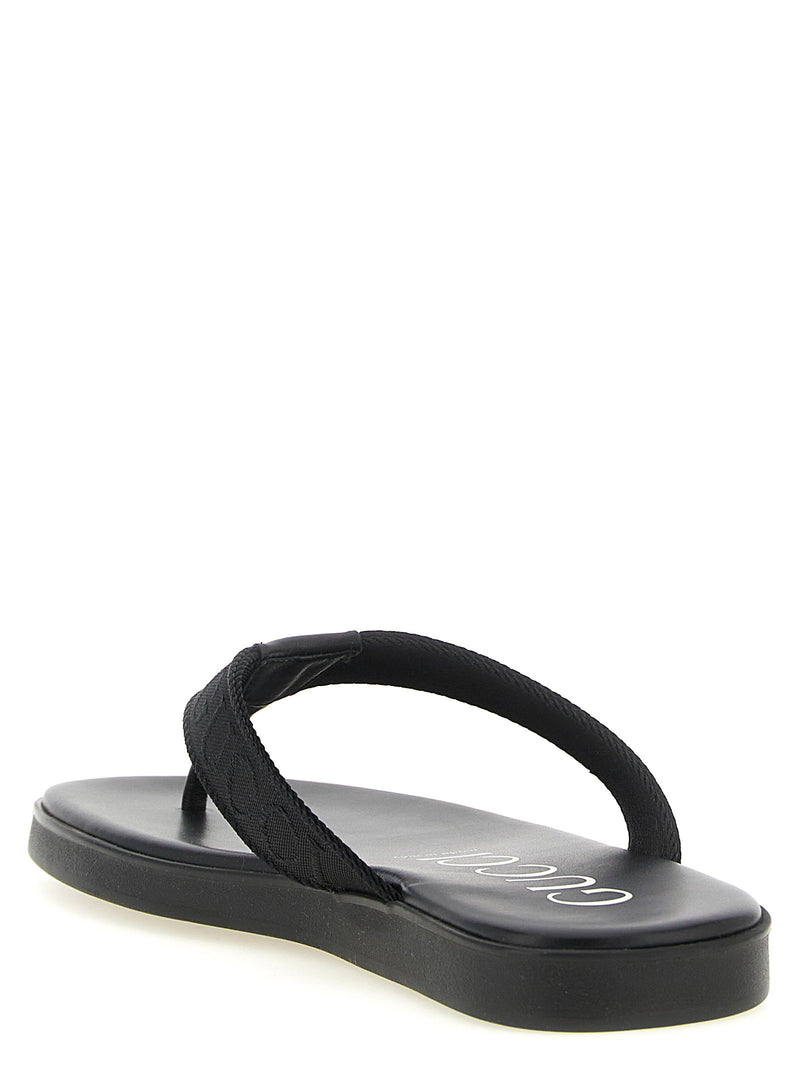 Gucci Gucci Jacquard Thong Sandals