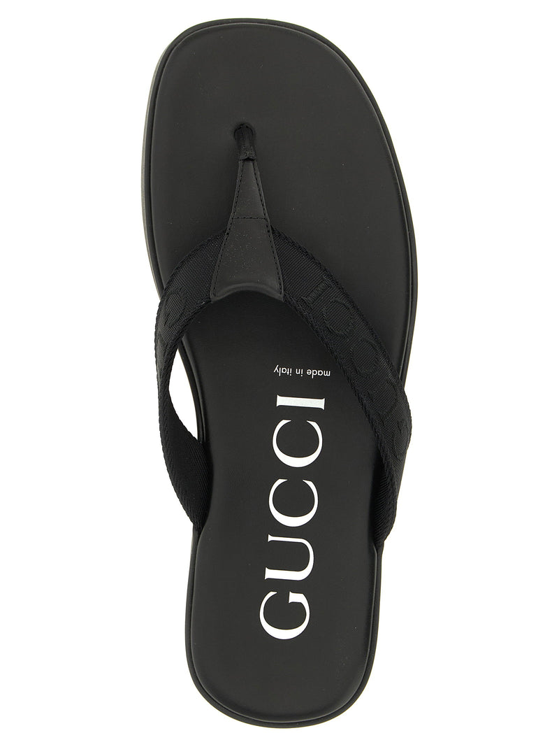 Gucci Gucci Jacquard Thong Sandals