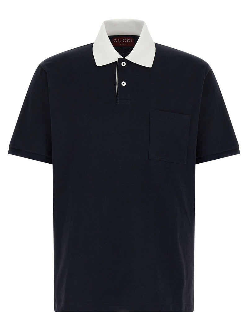 Gucci Gucci Contrast Collar Polo Shirt