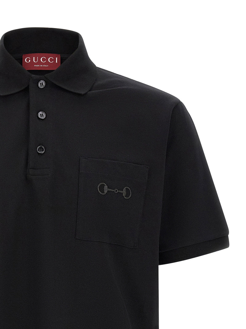 Gucci Gucci Morsetto Embroidery Polo Shirt
