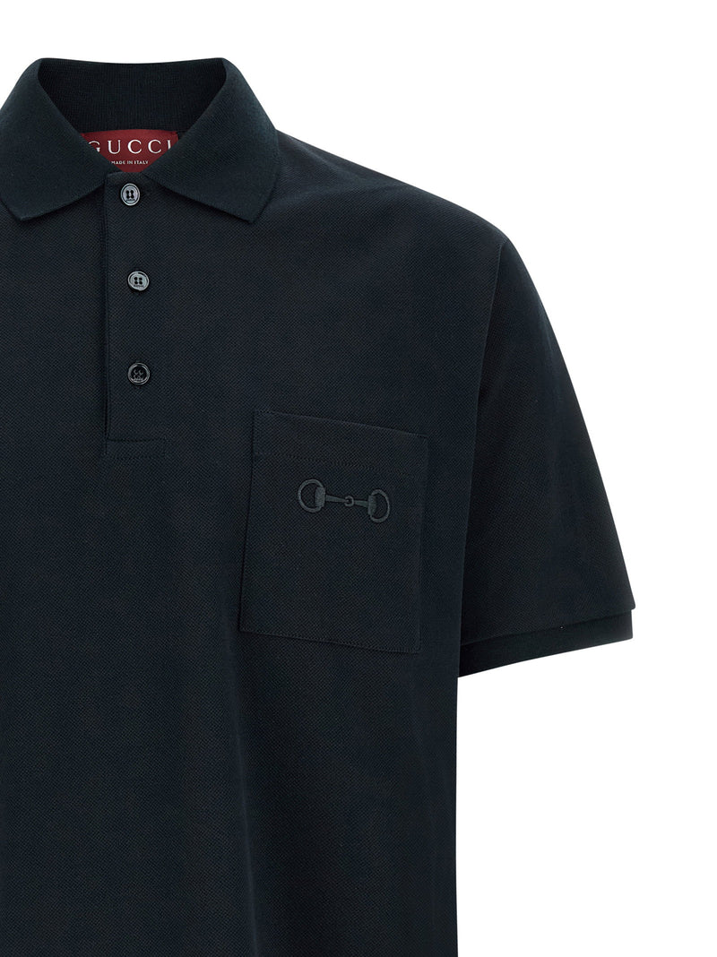 Gucci Gucci Morsetto Embroidery Polo Shirt