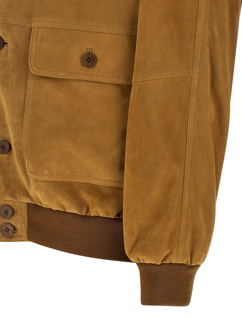 Saint Laurent Saint Laurent Suede Bomber Jacket
