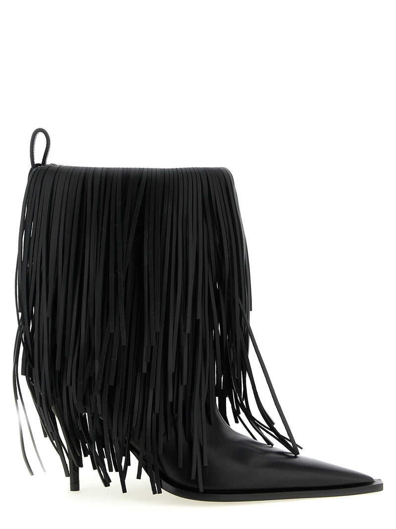 Balenciaga Balenciaga Avenue Fringe Ankle Boots