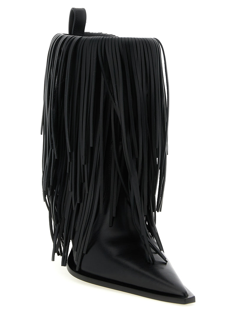 Balenciaga Balenciaga Avenue Fringe Ankle Boots