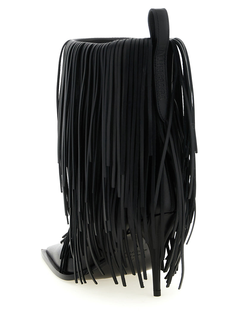 Balenciaga Balenciaga Avenue Fringe Ankle Boots