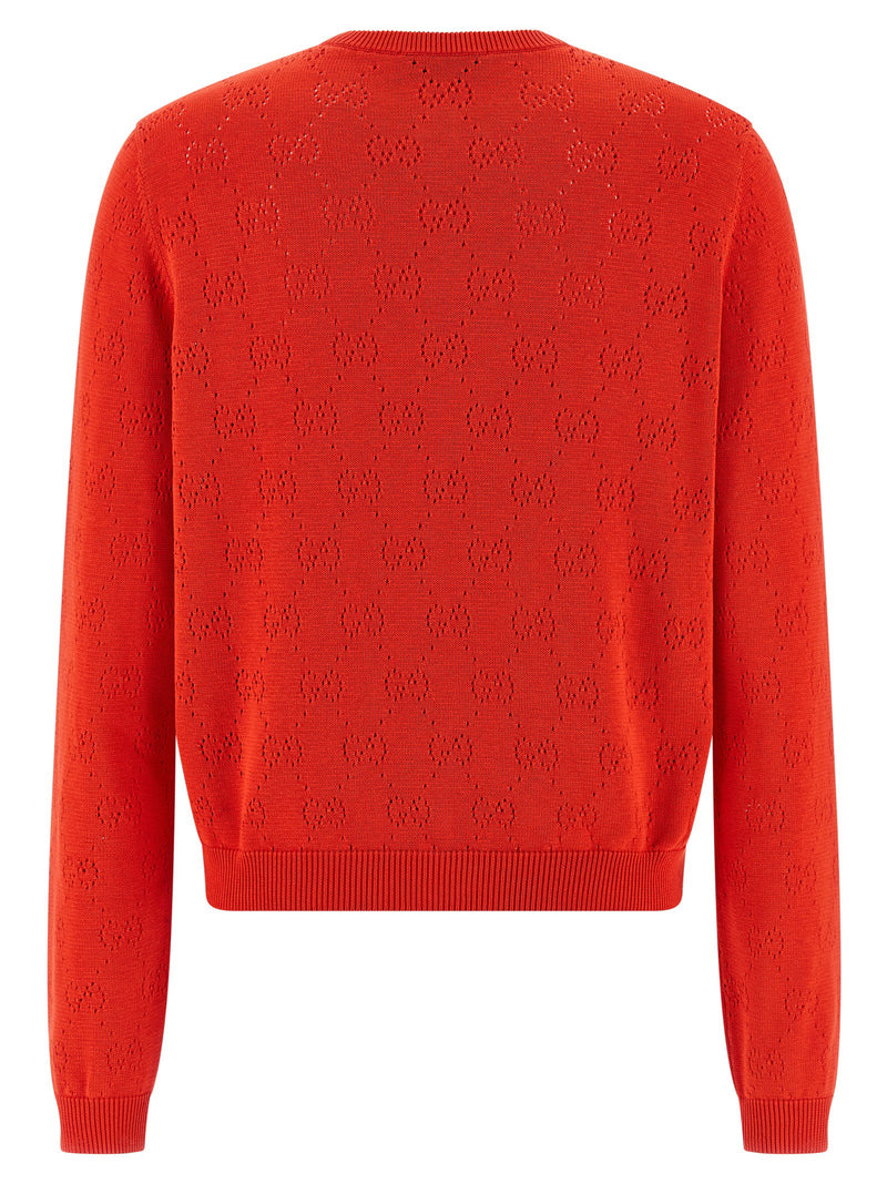 Gucci Gucci Openwork Gg Cardigan