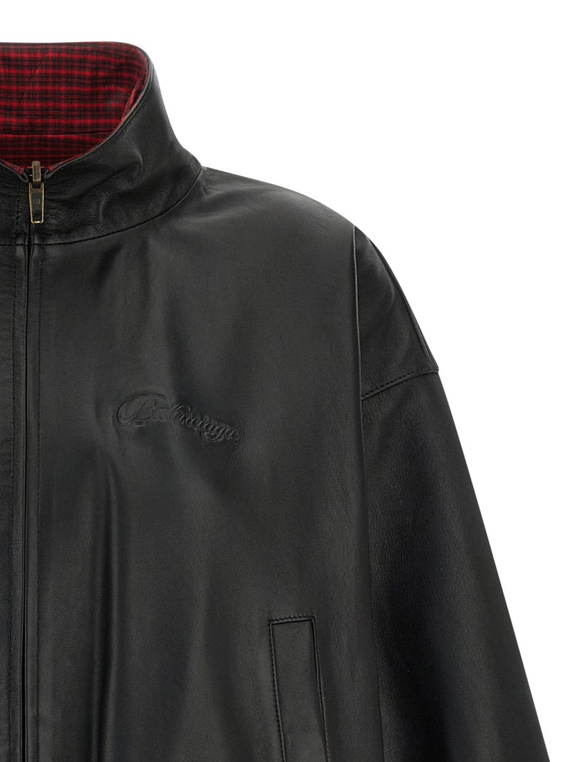Balenciaga Chaqueta reversible de piel Balenciaga