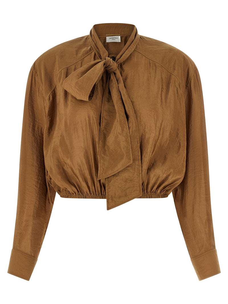 Saint Laurent Lavallière Blouse | Urbalenti™ NYC