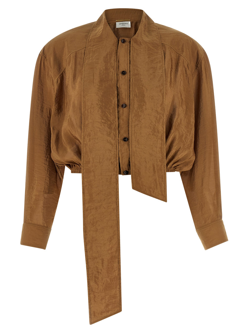 Saint Laurent Lavallière Blouse | Urbalenti™ NYC
