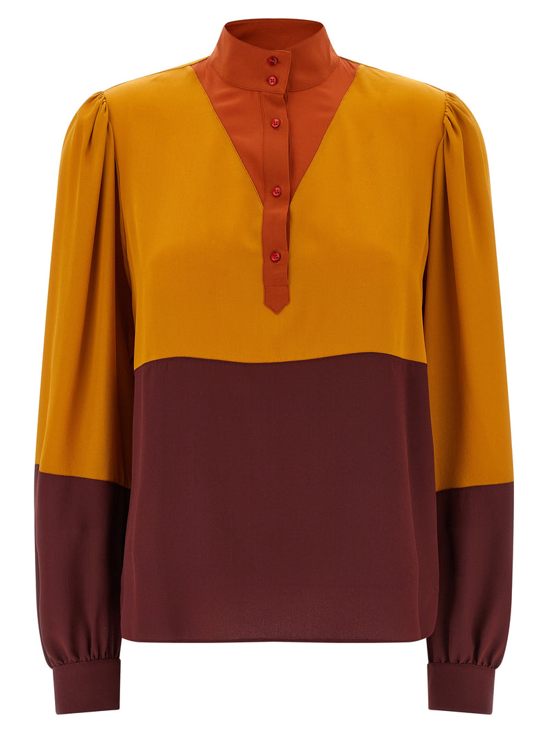 Saint Laurent Saint Laurent Color-block Blouse