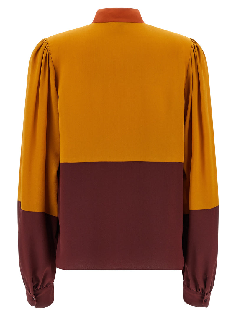 Saint Laurent Saint Laurent Color-block Blouse