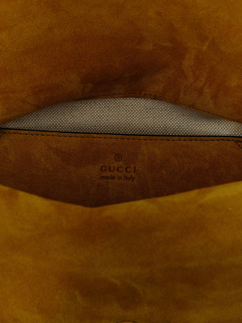 Gucci Gucci Gg Medium Suede Shoulder Bag