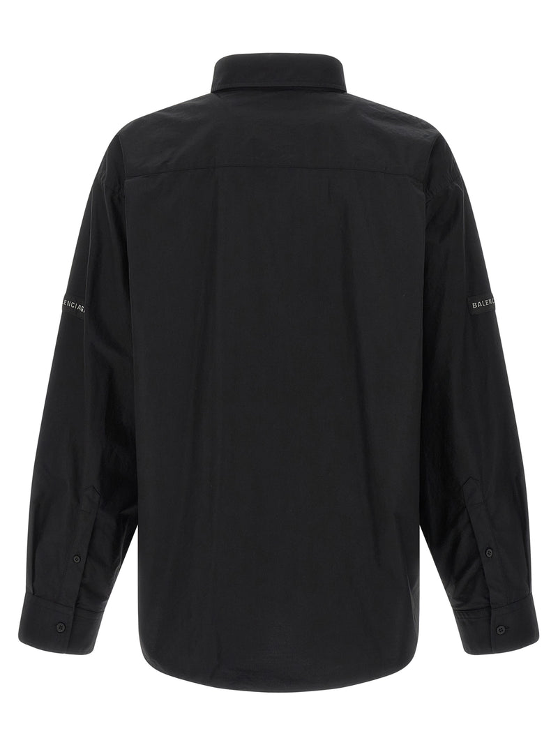 Camisa con parche del logo Balenciaga de Balenciaga
