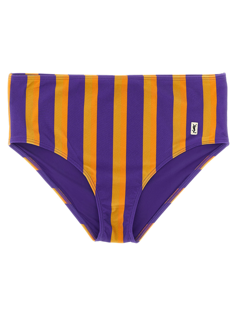 Saint Laurent Striped Bikini Briefs | Urbalenti™ NYC