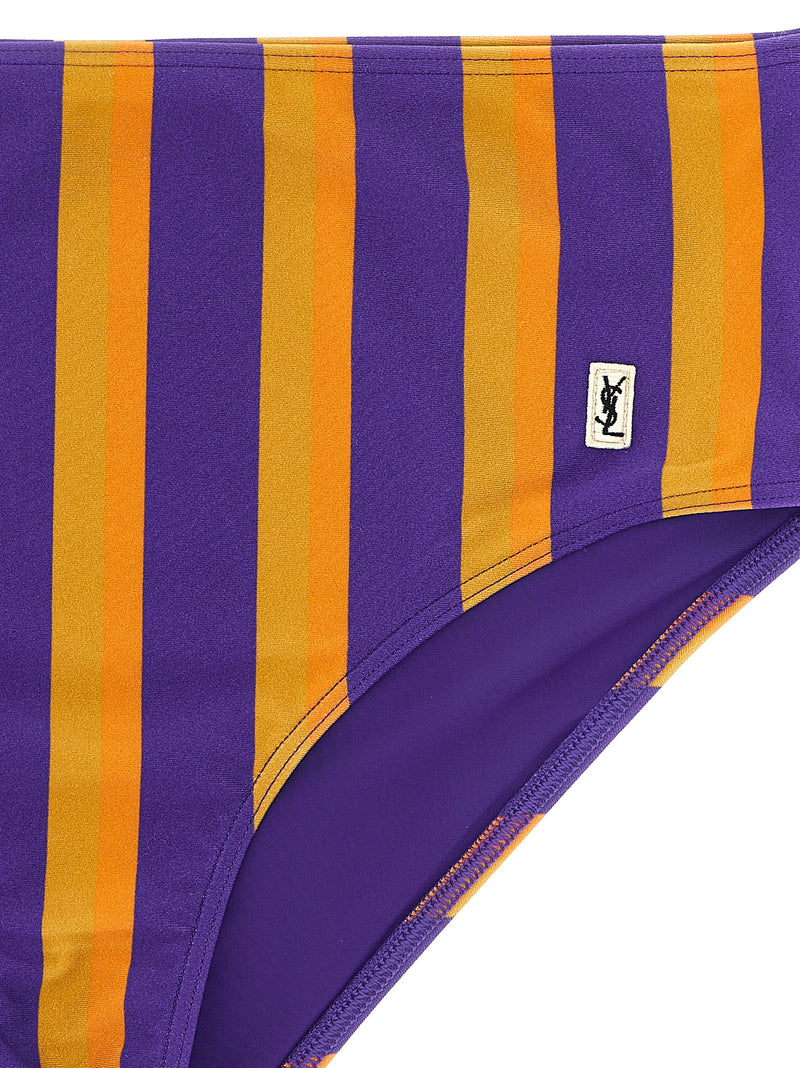 Saint Laurent Striped Bikini Briefs | Urbalenti™ NYC